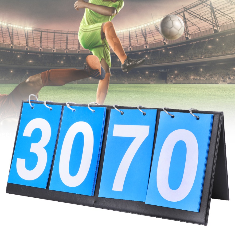 Scoreboard Digital - Tabellone segnapunti portatile blu a 4